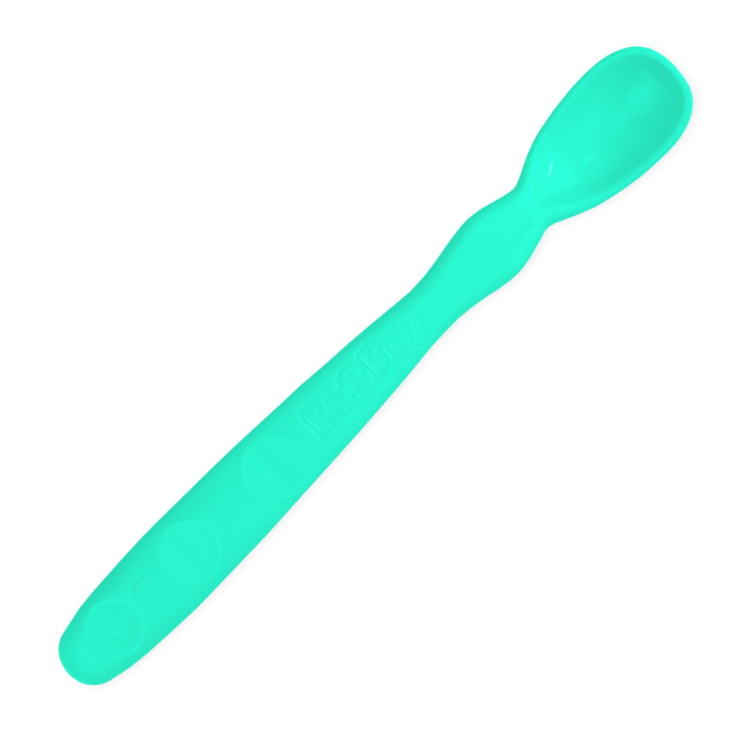 Munchkin Gentle Silicone Spoon, 4 Pack, Blue/Green
