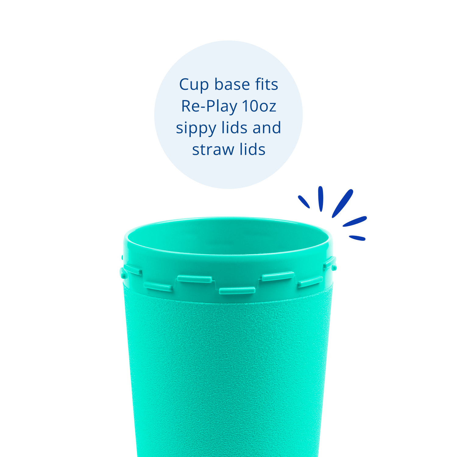 Re-Play 10oz Spill Proof Portable Cup - Denim