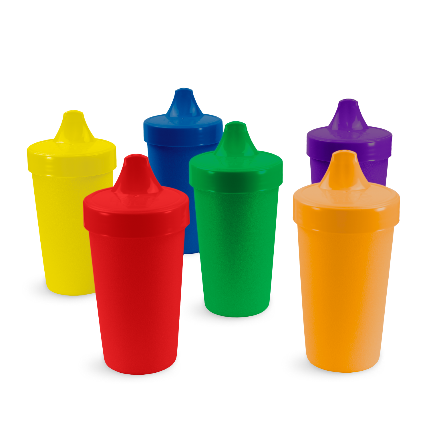 Youngever 7 Pack Kids Sippy Cups, Spill Proof Sippy Cups for Infant -  Rainbow