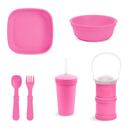 Big Kids Tableware Set - Bright Pink