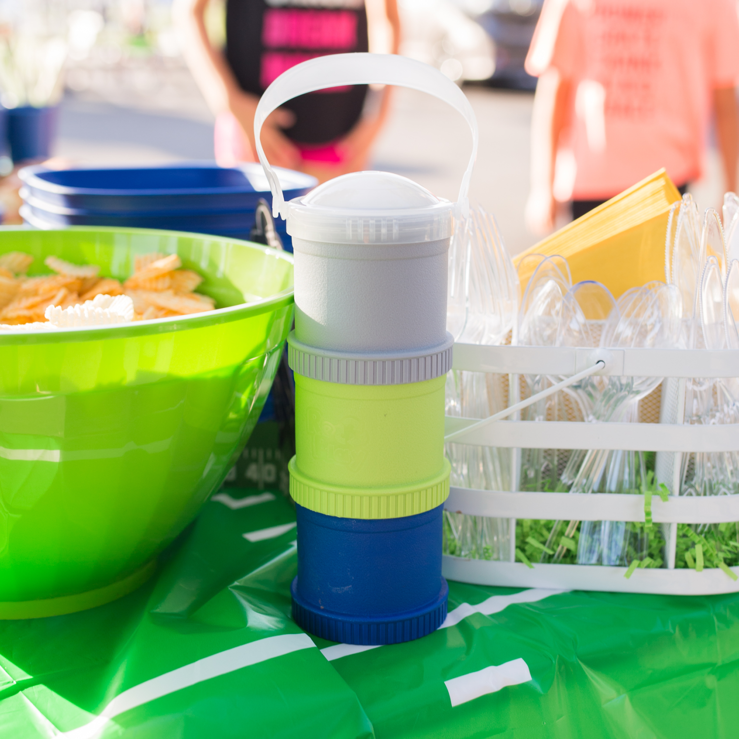 Snack Stack w/ Travel Lid USA Made from Recycled Materials