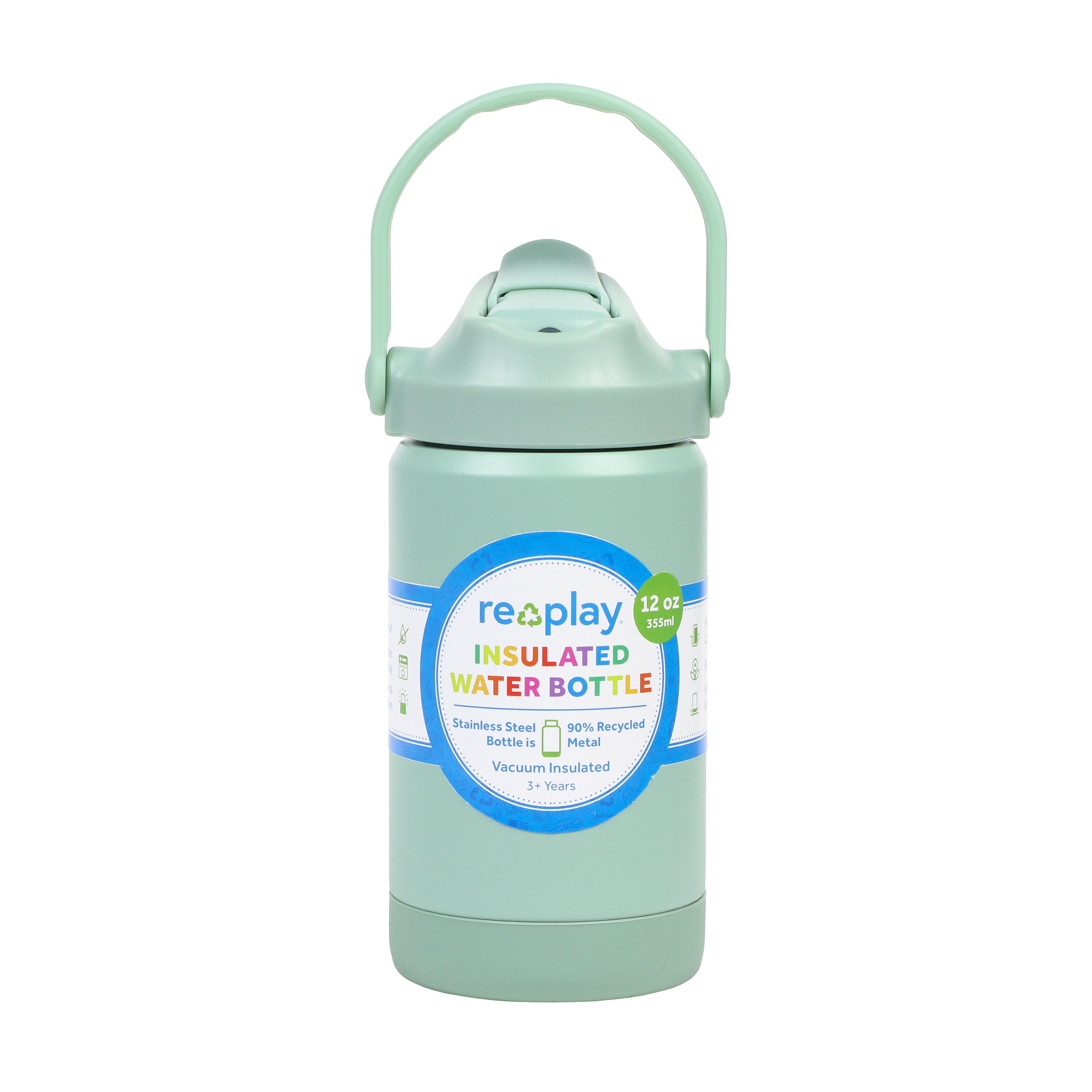 12 oz Insulated Recycled Stainless Steel Water Bottle