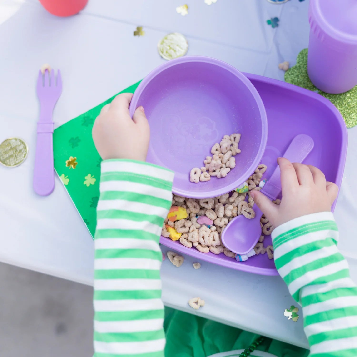 Big Kids Tableware Set - Purple