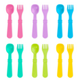 Load image into Gallery viewer, Toddler Utensil Set USA Made from Recycled Materials

