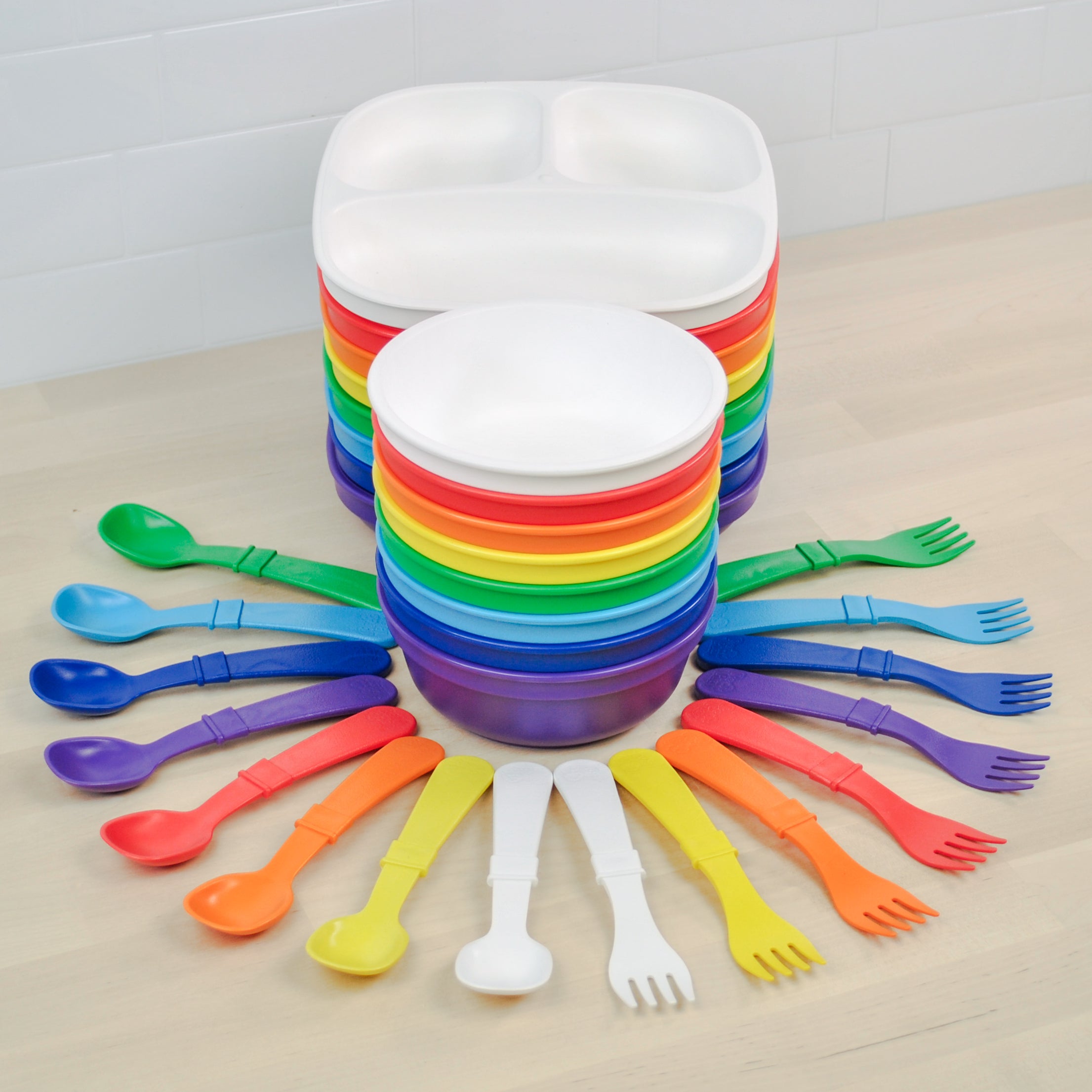 Children's Tableware Mini Rainbow Collection