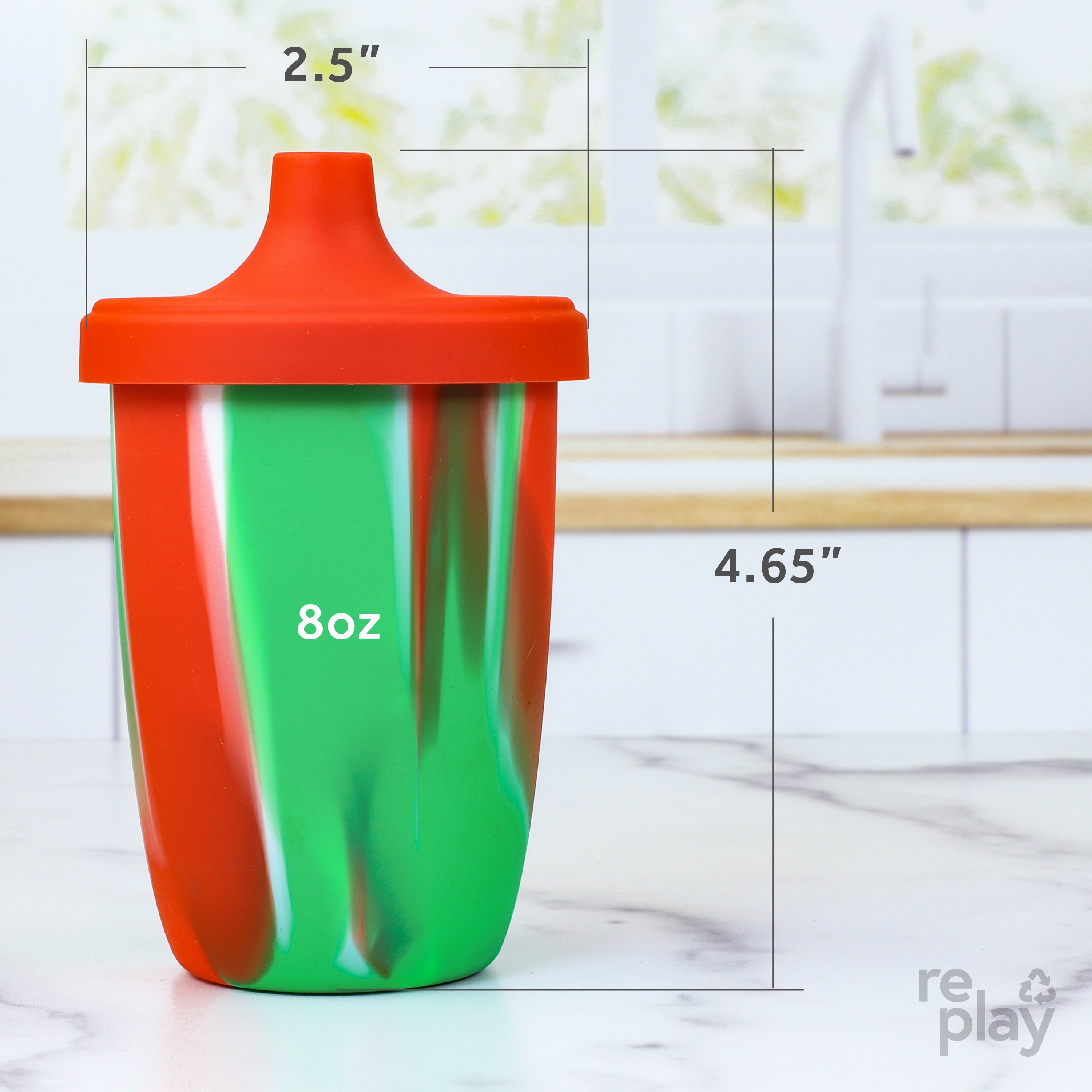 8 oz. Silicone Sippy Cup - Holiday